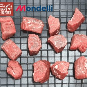 Grass-fed Beef Tenderloin Steak Bites (Cubes) <br> BBQ 3 Star Rating